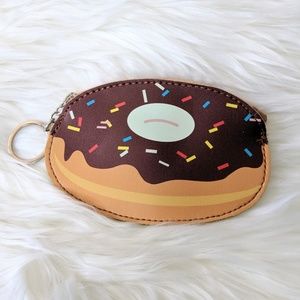 🛍️ 3/$12 Donut novelty zip change purse keychain